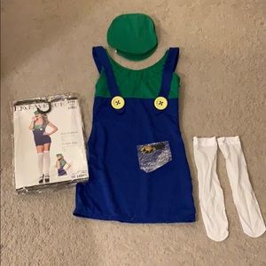 Leg Ave sexy sidekick costume (Luigi lookalike)